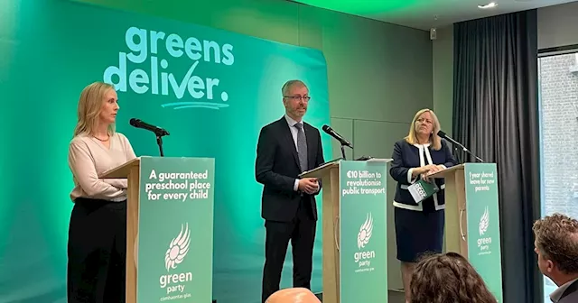 Green Party pledges €10bn more for investment in public transport at manifesto launch