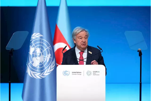 António Guterres: COP29 must tear down the walls to climate finance