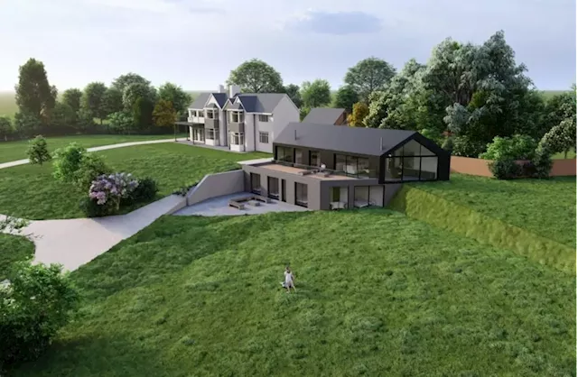 Building plot in Shrewsbury with planning permission for extraordinary modern home with countryside views hits the market