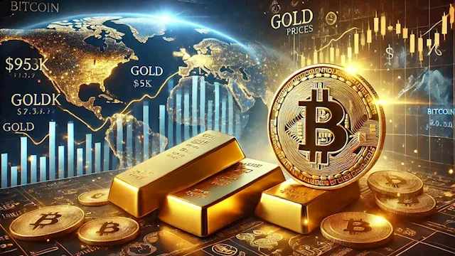 Safe havens rally: Bitcoin taps $95k, gold soars as stocks slide