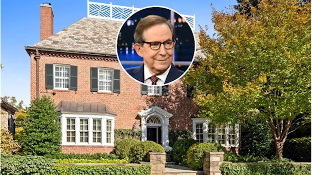 Chris Wallace’s Stately Georgian-Revival Home in Washington, D.C., Hits the Market for $6.4 Million