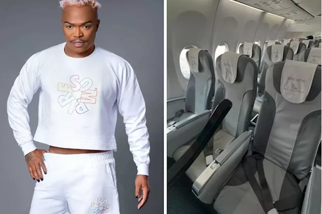 Somizi criticizes South African Airways’ business class offering