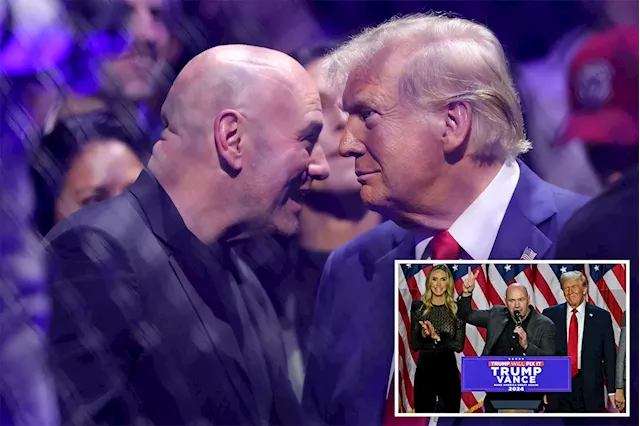 UFC boss Dana White wants 'nothing to do with politics' after helping Trump claim victory, blasts 'disgusting' business