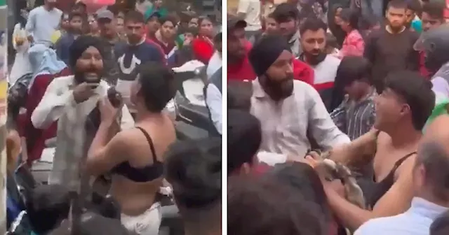 Man Wearing A Bra Thrashed By Crowd For Filming 'Obscene Videos' In Market