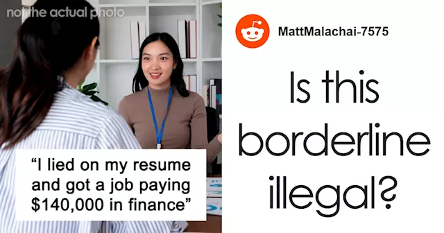 People Have Mixed Reactions To His Guy Lying To Get A $140,000 Job In Finance