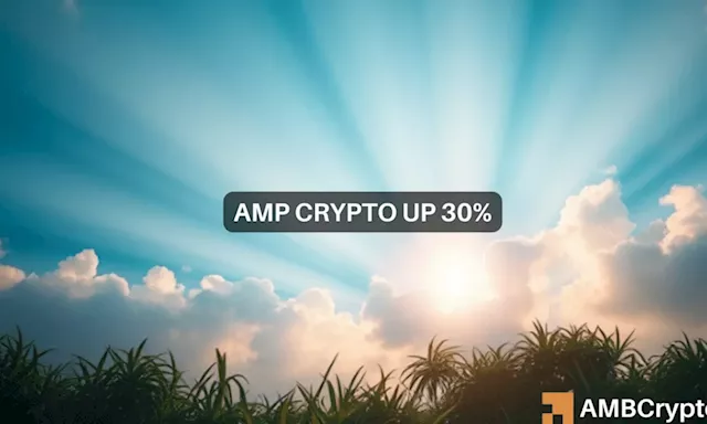 AMP crypto up 30% in 24 hours, volume up 5X – Will $1B market cap follow?