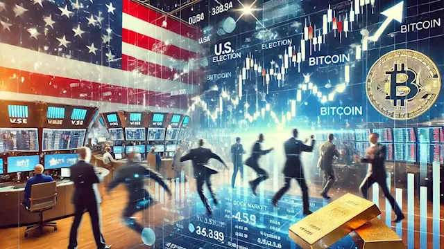 Bitcoin spikes to $70.5k, stocks surge as U.S. election kickstarts market rally