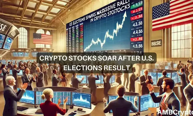 Crypto stocks and Bitcoin rally after Trump’s victory; Details here…