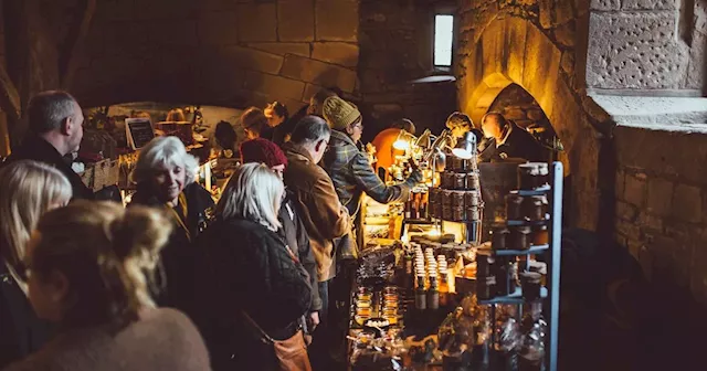 Magical Peak District Christmas market inside a 900-year-old hall