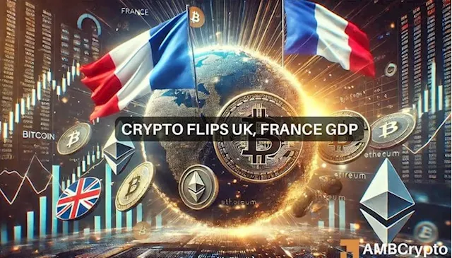 Crypto market cap surpasses France, UK GDPs – India, Japan next