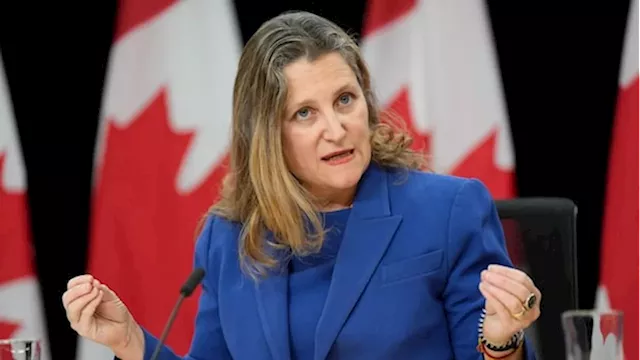 Finance Minister Chrystia Freeland resigns from Trudeau's cabinet