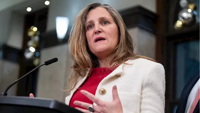 Finance Minister Chrystia Freeland quits cabinet the day of fall economic statement