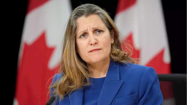 Finance minister Chrystia Freeland quits cabinet hours before economic update