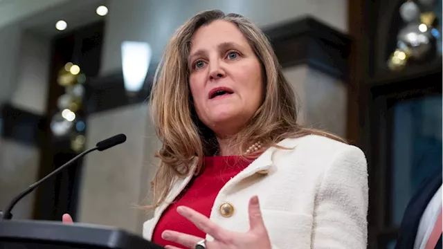 Finance Minister Chrystia Freeland quits cabinet, LeBlanc to replace her