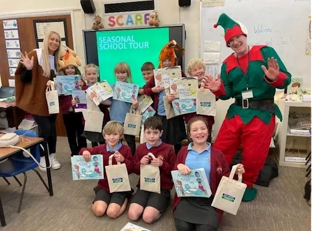 Water company visit ‘tree-mendous’ pupils for their special Christmas tour