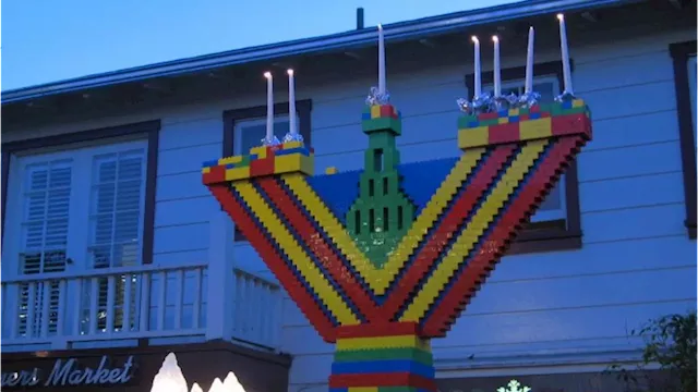 LEGO Menorah Highlights Annual Chanukah Celebration at Original Farmers Market