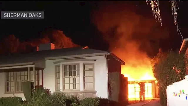 Sherman Oaks Apartment Fire, World Market Compactor, Garage Blaze Spark Arson Investigation