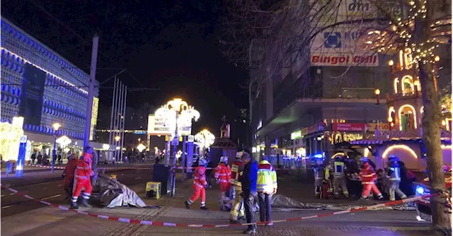 A car has driven into a group of people at a Christmas market in Germany