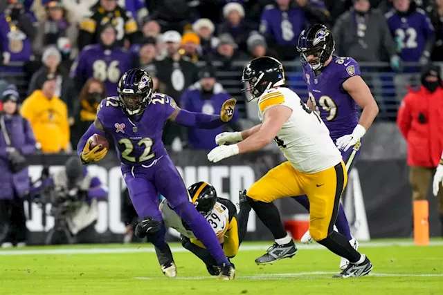 Derrick Henry sets a Ravens rushing record in win over Steelers: ‘Best in the business’