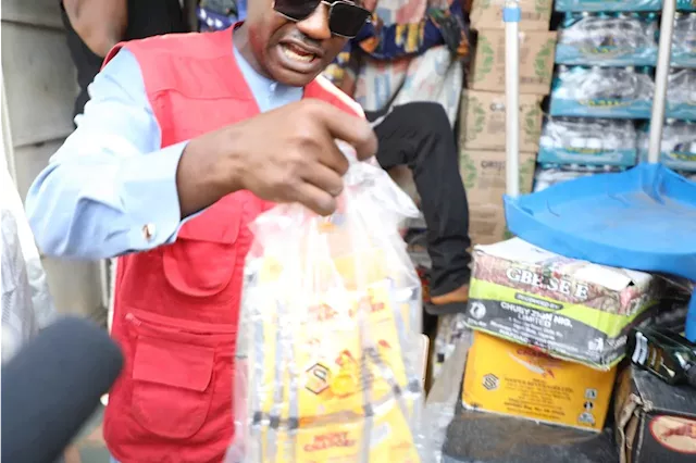 PHOTOS: NAFDAC raids Abuja market, seizes alcoholic beverages in sachets, pet bottles