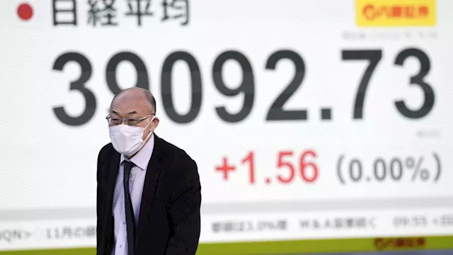 Stock market today: Asian shares slide, with Korean benchmark down 2.5%, after Wall St hits records