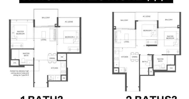 Is a 2-bed-2-bath or 2-bed-1-bath new-launch condo better for investment? Here's what the latest data says