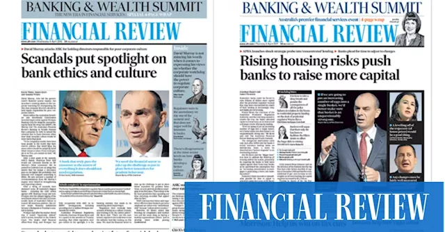 AFR Banking Summit: The Australian Financial Review tells the story of a decade of momentous developments in banking and finance through 10 front pages