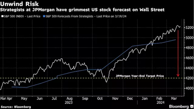 JPMorgan Says Crowded Stocks Sow Risk of ‘Out-of-the-Blue’ Shock