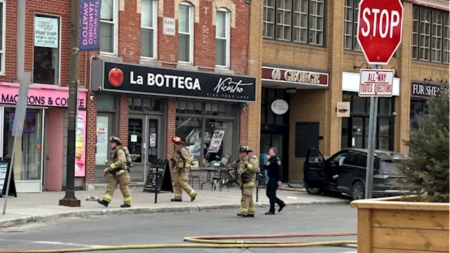 1 taken to hospital after car runs into La Bottega Italian grocer in the ByWard Market