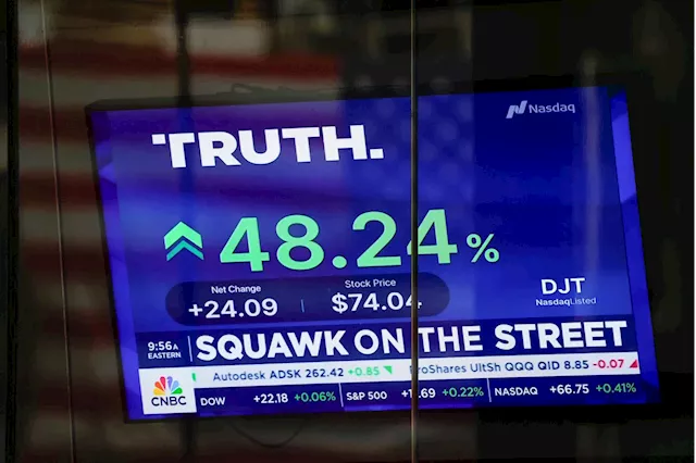 Trump says Truth Social’s stellar stock market debut is ‘great sign of where the people in this country stand’