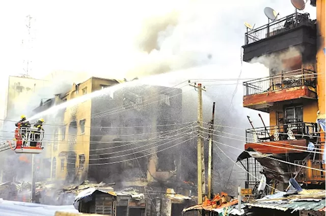 Four buildings collapse, 14 others impacted in Lagos market fire