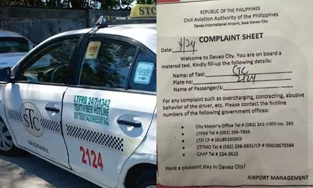 Cab company apologizes over Davao City taxi incident