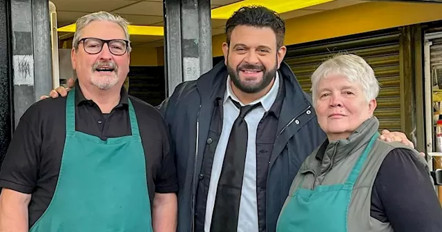 Man v Food star Adam Richman heaps praise on family-run stall at Bury Market