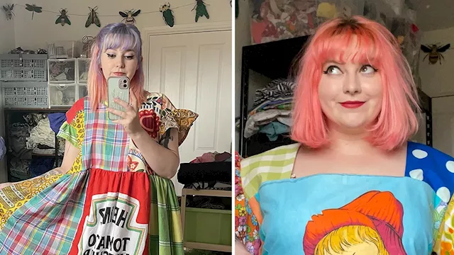 English woman drops out of college, starts business as dressmaker with unique flair