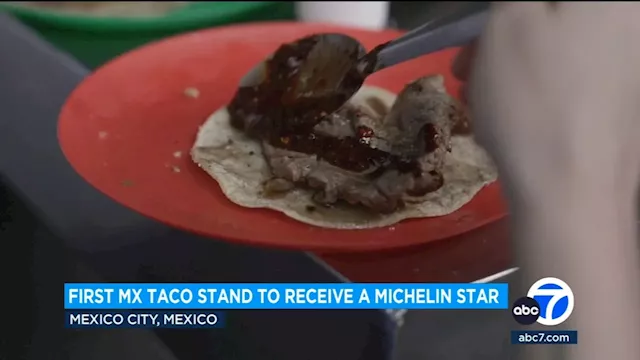 First Mexican taco stand to get a Michelin star is a tiny business in Mexico City