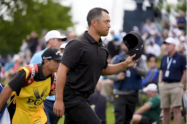 Schauffele and Morikawa are tied at the PGA Championship with a lot of company, except for Scheffler