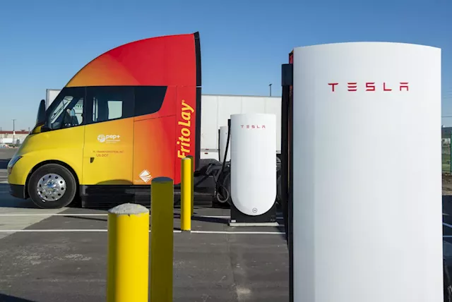 Tesla stock pops after company reveals new details, deliveries for its semi-truck program