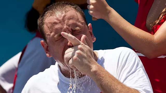 Joey Chestnut banned from 2024 Nathan's hot dog eating contest over partnership with vegan wiener company