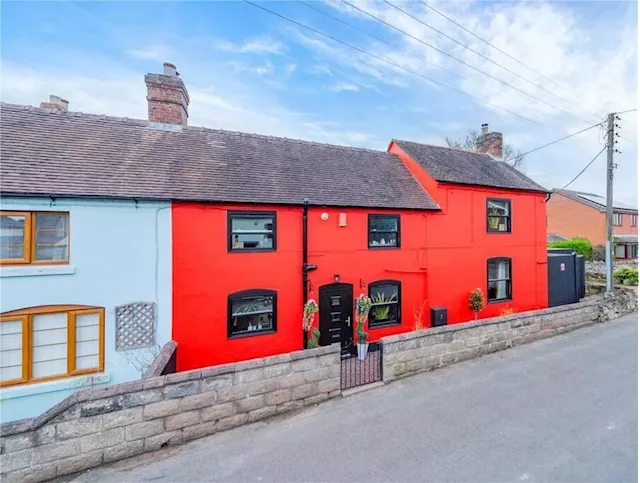 Inside the 'truly unique' Telford house painted bright red that's on the market