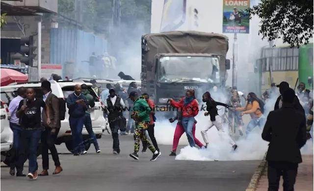 Teargas and Water Cannons During Kenya's Finance Bill Protests