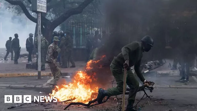 Kenya finance bill: Anger after man shot dead during anti-tax protests