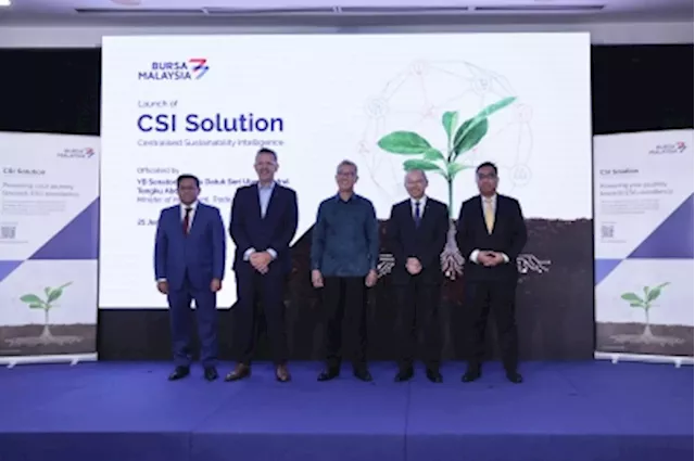 Bursa Malaysia: Centralised Sustainability Intelligence Solution ready for all companies to support ESG, boost competitiveness