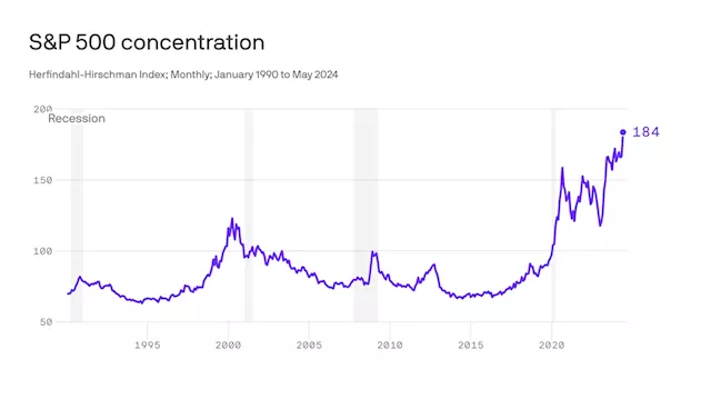 The stock market's concentration, in one chart