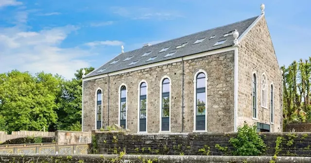 Converted church near Glasgow hits the market with stunning stained glass window