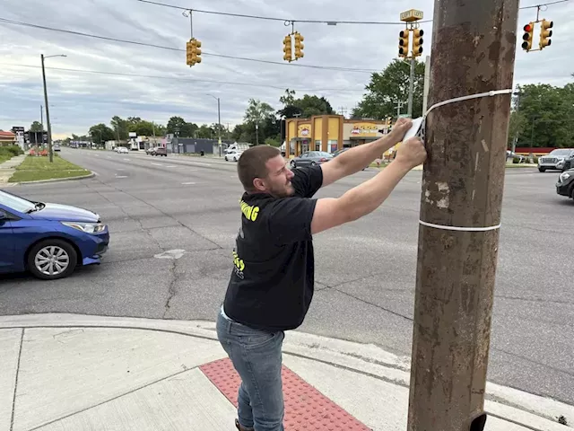 In fight against blight, Detroit cracks down on business owners who illegally post signs