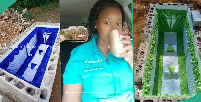 “Review From the Dead?”: Lady Advertises Grave Interior Decoration Business Online, Shares Videos