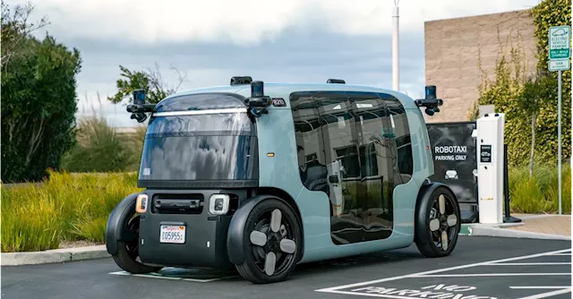 Amazon’s weird toaster-shaped robotaxi hits the road in a ‘first’ for the company