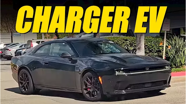 All-Electric Dodge Charger Daytona Looks The Business In A Parking Lot