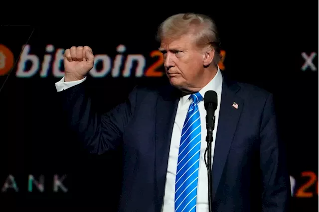 U.S.-listed crypto stocks jump after Donald Trump’s pro-bitcoin speech