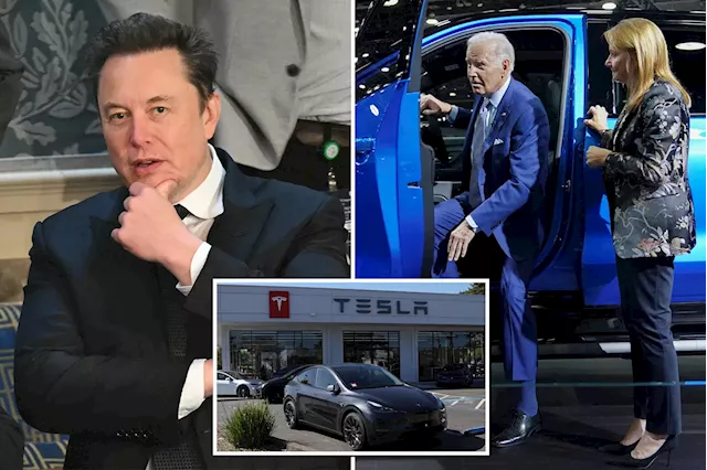 Elon Musk was outraged after Biden said major competitor was electrifying 'the entire automobile industry'